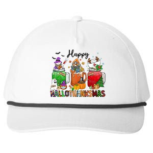 Happy Hallothanksmas Gnome Nurse Halloween Costume Pumpkin Gift Snapback Five-Panel Rope Hat