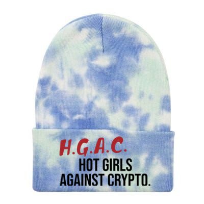 H.G.A.C. Hot Girls Against Crypto Tie Dye 12in Knit Beanie