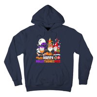 Happy Hallothanksmas Gnomes Halloween Thanksgiving Christmas Hoodie