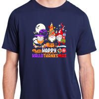 Happy Hallothanksmas Gnomes Halloween Thanksgiving Christmas Adult ChromaSoft Performance T-Shirt