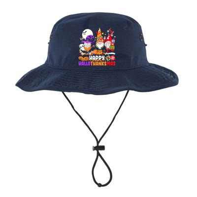 Happy Hallothanksmas Gnomes Halloween Thanksgiving Christmas Legacy Cool Fit Booney Bucket Hat