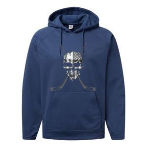 Hockey Hockey Gift Performance Fleece Hoodie