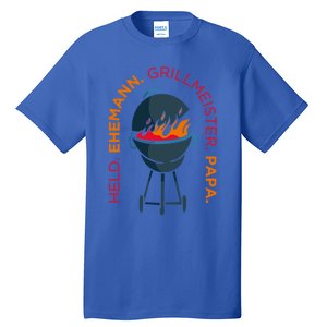 Hero Husband Grill Master Papa Family Father Gift Tall T-Shirt