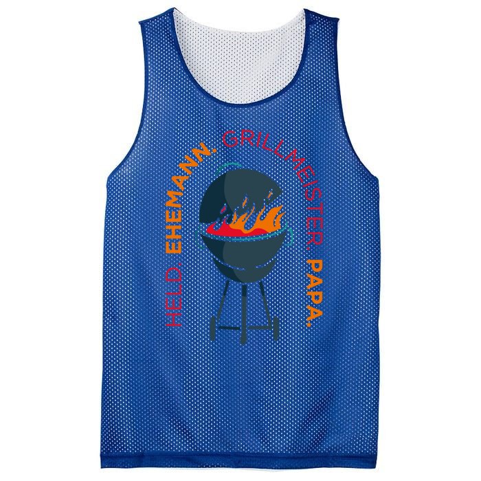 Hero Husband Grill Master Papa Family Father Gift Mesh Reversible Basketball Jersey Tank