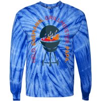 Hero Husband Grill Master Papa Family Father Gift Tie-Dye Long Sleeve Shirt