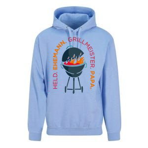 Hero Husband Grill Master Papa Family Father Gift Unisex Surf Hoodie