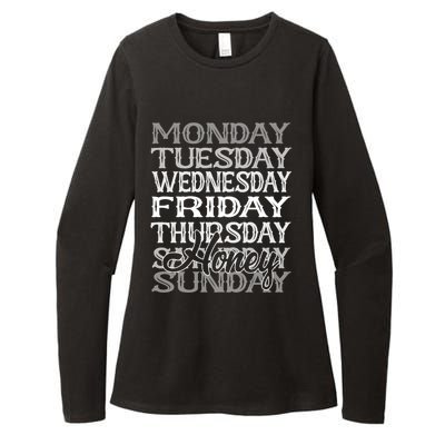 Heart Honey Grandma MotherS Day Family Christmas Week Cool Gift Womens CVC Long Sleeve Shirt