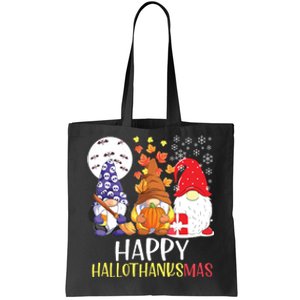 Happy Hallothanksmas Gnomes Tote Bag