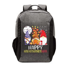 Happy Hallothanksmas Gnomes Vector Backpack