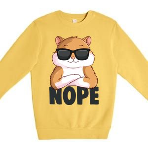 Hamster Hammy Girls Gift Premium Crewneck Sweatshirt