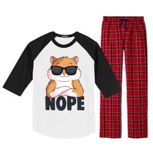 Hamster Hammy Girls Gift Raglan Sleeve Pajama Set