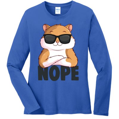 Hamster Hammy Girls Gift Ladies Long Sleeve Shirt