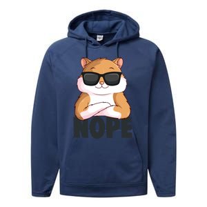 Hamster Hammy Girls Gift Performance Fleece Hoodie