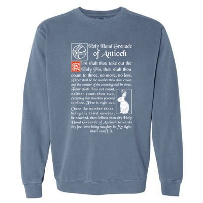 Holy Hand Grenade Of Antioch Gift Garment-Dyed Sweatshirt