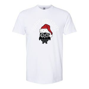 Happy Hoomeaningful Giftlidays Funny Owl Pun Christmas Owl Cute Gift Softstyle CVC T-Shirt