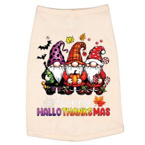 Happy Hallothanksmas Gnomes Lover Halloween Merry Christmas Doggie Tank