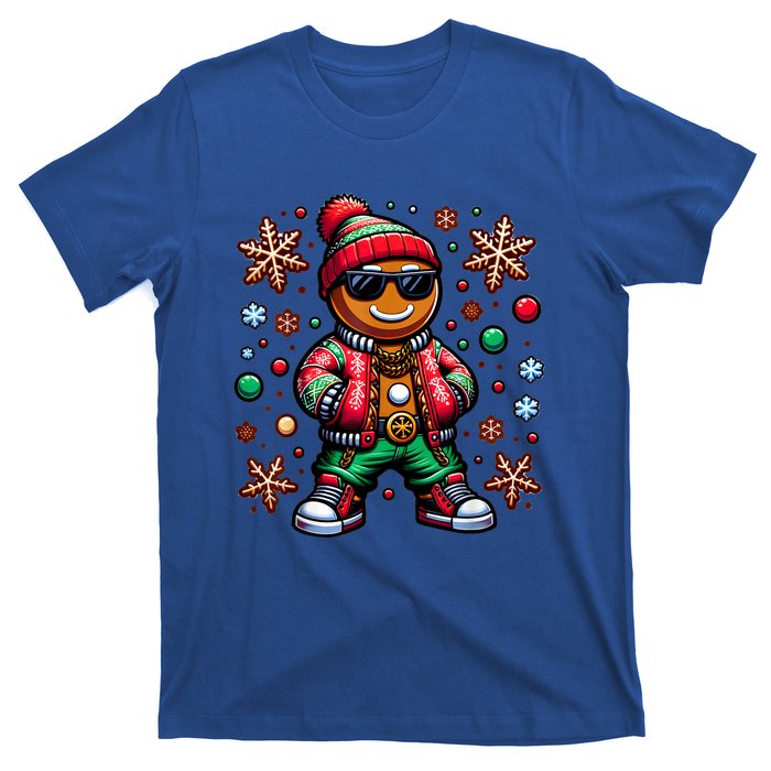 Hip Hop Gingerbread Man Xmas Funny Christmas T-Shirt