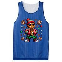 Hip Hop Gingerbread Man Xmas Funny Christmas Mesh Reversible Basketball Jersey Tank