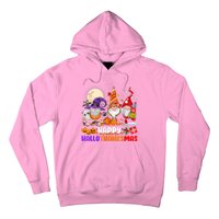 Happy Hallothanksmas Gnomes Halloween Thanksgiving Christmas Hoodie