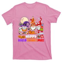 Happy Hallothanksmas Gnomes Halloween Thanksgiving Christmas T-Shirt