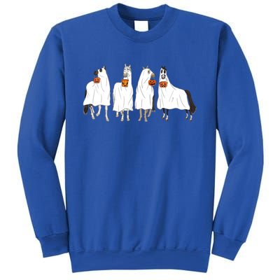 Halloween Horse Ghost Boo Cow Western Spooky Season Cool Gift Sweatshirt