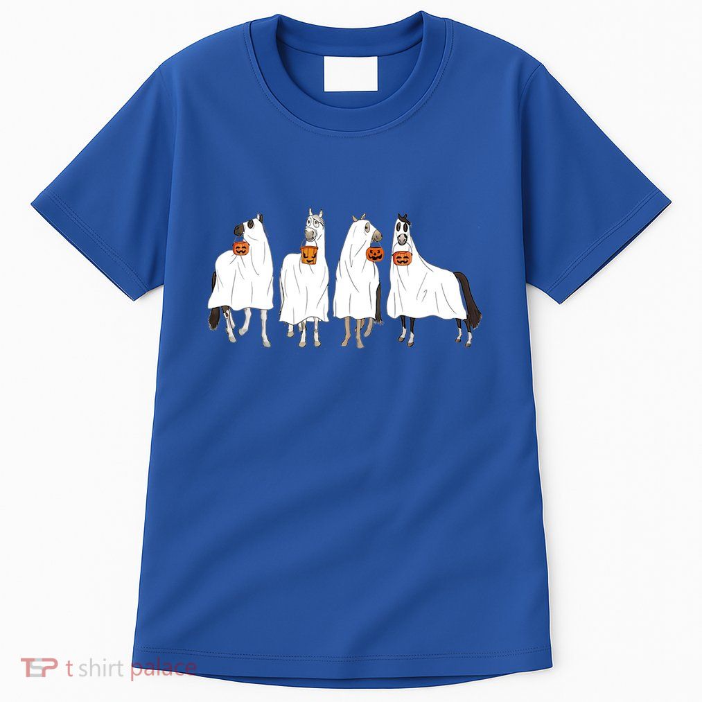 Halloween Horse Ghost Boo Cow Western Spooky Season Cool Gift Tall T-Shirt