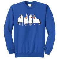 Halloween Horse Ghost Boo Cow Western Spooky Season Cool Gift Tall Sweatshirt