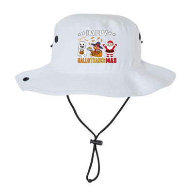 Happy Hallothanksmas Ghost Turkey Pumpkin Christmas Santa Legacy Cool Fit Booney Bucket Hat