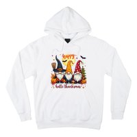 Happy Hallothanksmas Gnome Halloween Thanksgiving Christmas Hoodie