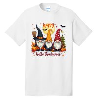 Happy Hallothanksmas Gnome Halloween Thanksgiving Christmas Tall T-Shirt