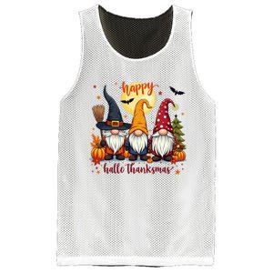 Happy Hallothanksmas Gnome Halloween Thanksgiving Christmas Mesh Reversible Basketball Jersey Tank