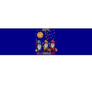 Happy HalloThanksMas Gnomes Halloween Thanksgiving Christmas Cute Bumper Sticker