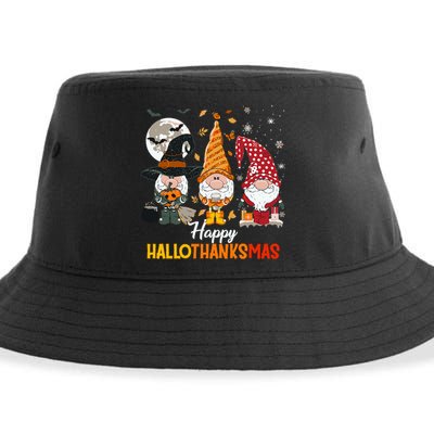 Happy Hallothanksmas Ghomes Sustainable Bucket Hat