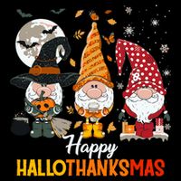 Happy Hallothanksmas Ghomes Sustainable Bucket Hat