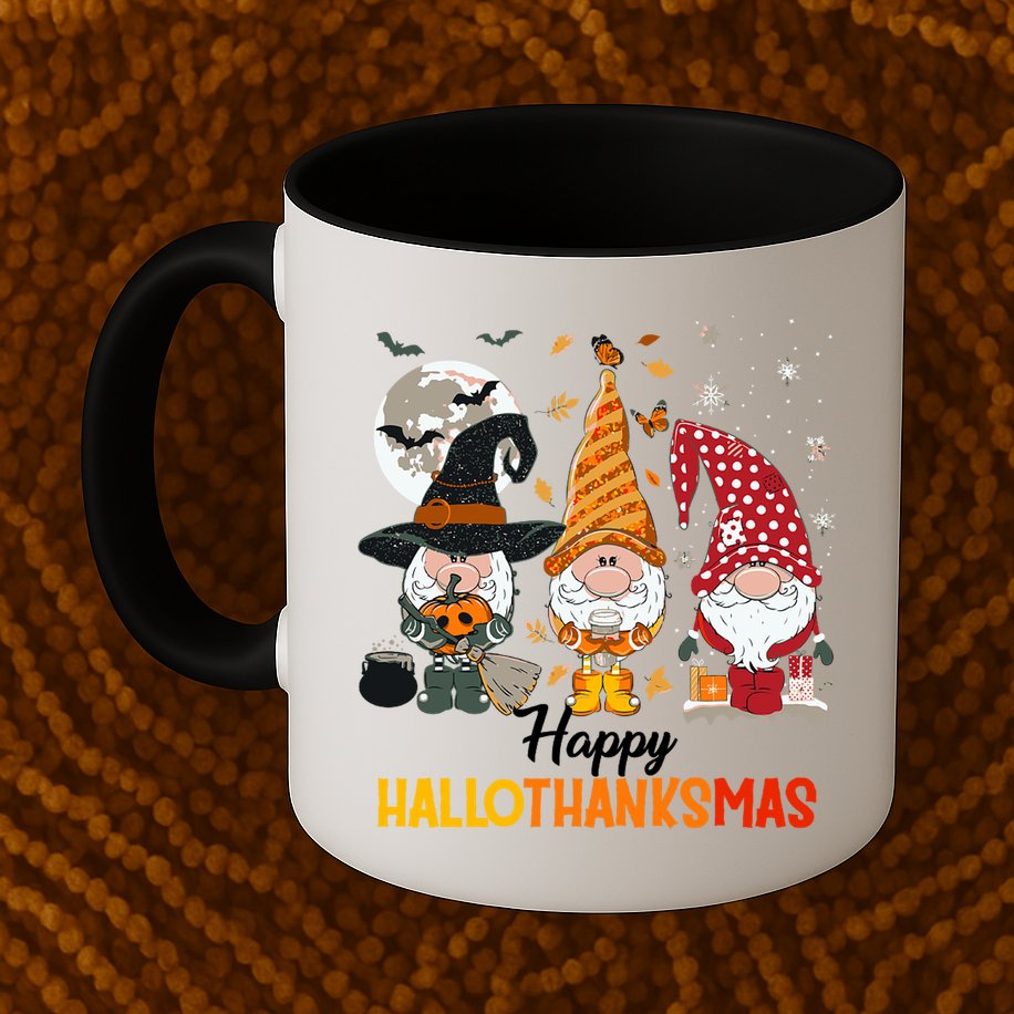 Happy Hallothanksmas Ghomes Mug