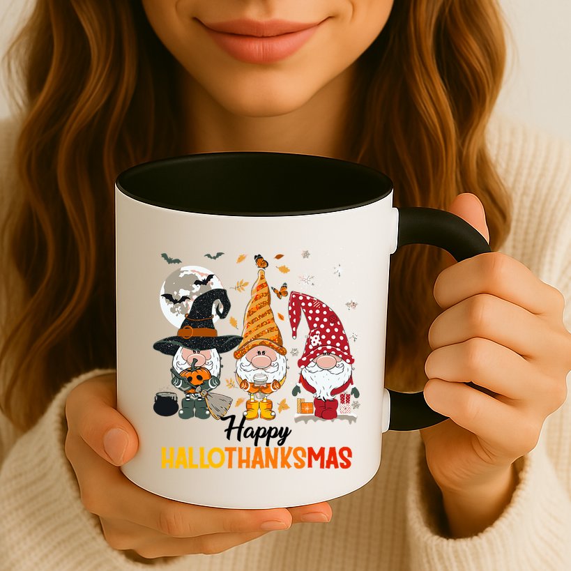Happy Hallothanksmas Ghomes Mug