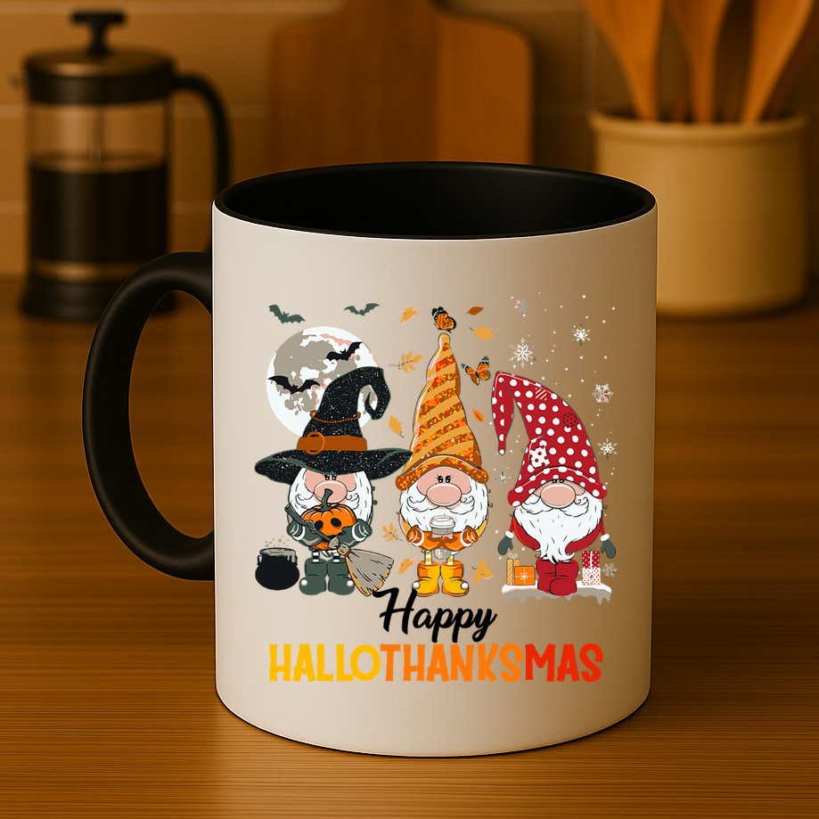 Happy Hallothanksmas Ghomes Mug