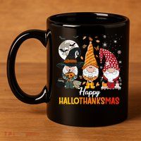 Happy Hallothanksmas Ghomes 11oz C Handle Ceramic Mug
