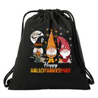 Happy Hallothanksmas Ghomes Drawstring Bag