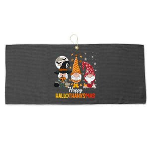 Happy Hallothanksmas Ghomes Large Microfiber Waffle Golf Towel