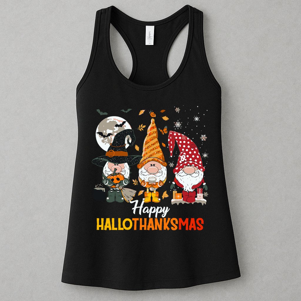 Happy Hallothanksmas Ghomes Womens Tank Top
