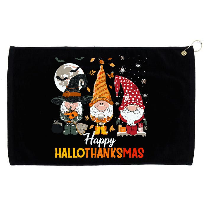 Happy Hallothanksmas Ghomes Grommeted Golf Towel