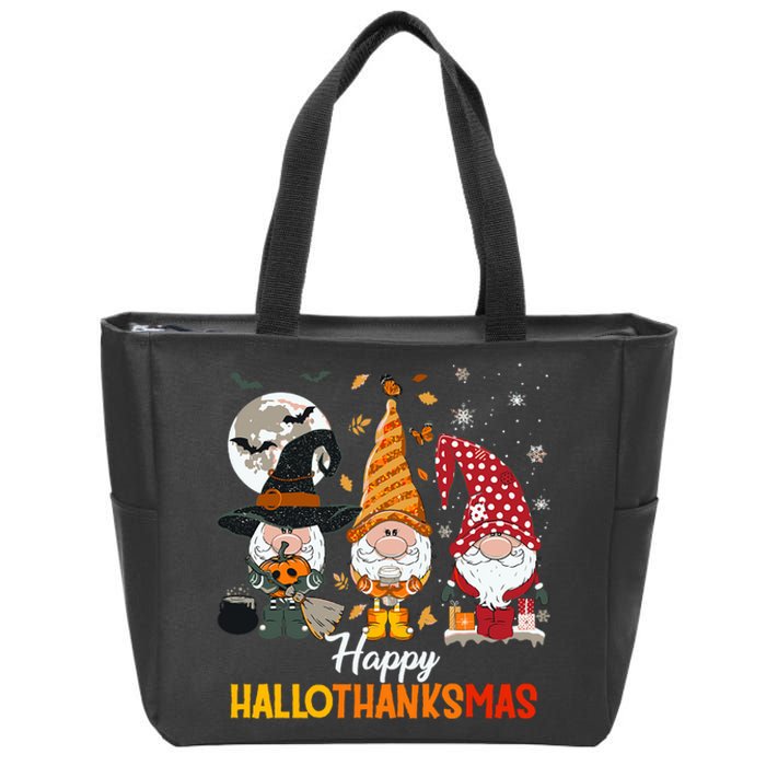 Happy Hallothanksmas Ghomes Zip Tote Bag