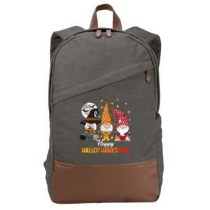 Happy Hallothanksmas Ghomes Cotton Canvas Backpack