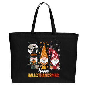 Happy Hallothanksmas Ghomes Cotton Canvas Jumbo Tote