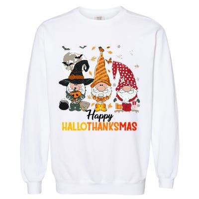Happy Hallothanksmas Ghomes Garment-Dyed Sweatshirt