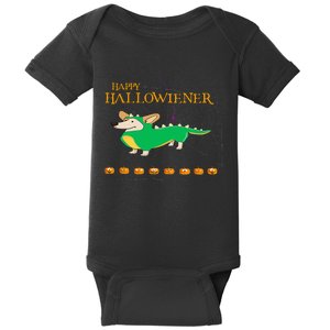 Halloween Happy Hallowiener Baby Bodysuit