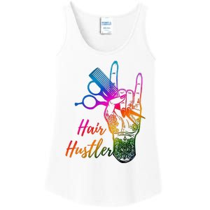 Hair Hustler Hair Stylist Hairdresser Barber Retro Ladies Essential Tank