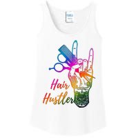 Hair Hustler Hair Stylist Hairdresser Barber Retro Ladies Essential Tank