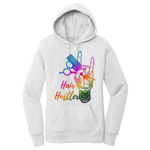 Hair Hustler Hair Stylist Hairdresser Barber Retro Women's Pullover Hoodie